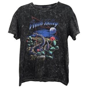 Boxset T-Shirt Small Black Acid Wash Death Valley Snake Graphic Road To Nowhere